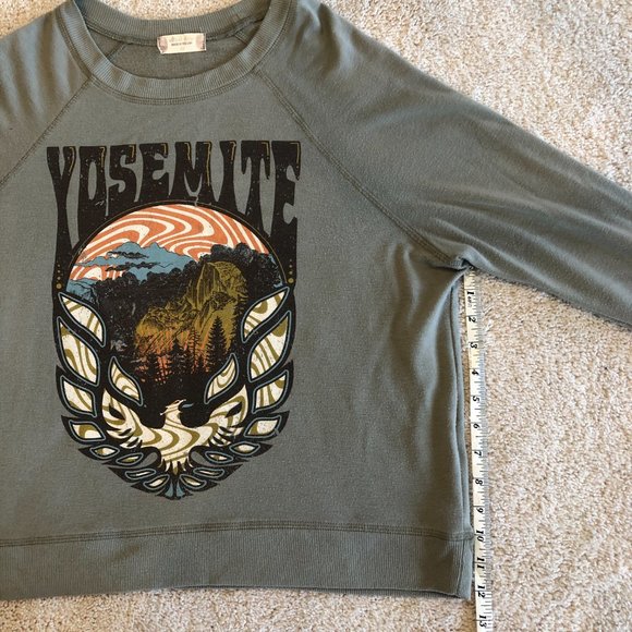 Altar'd State Women's Yosemite Long-Sleeve Oversized Top Sweatshirt Size XSmall - Picture 7 of 10